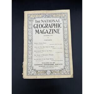 Original National Geographic Magazine / October 1918